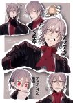  +_+ 2boys ? antonio_salieri_(fate/grand_order) black_gloves blonde_hair blush chibi fate/grand_order fate_(series) formal gloves grey_hair hair_between_eyes highres image_sample long_hair long_sleeves looking_at_viewer multiple_boys red_eyes silver_hair striped_jacket suit sweatdrop tears twitter_sample wolfgang_amadeus_mozart_(fate/grand_order) 