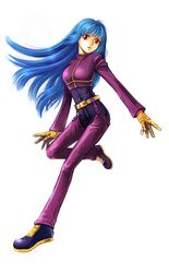  belt blue_hair gloves highres karinda king_of_fighters kula_diamond long_hair snk 