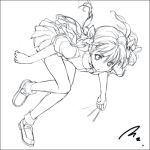  mizuki_makoto monochrome shirai_kuroko sketch solo to_aru_majutsu_no_index 