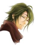  1boy brown_eyes circlet fire_emblem fire_emblem_heroes fire_emblem_if green_eyes male_focus portrait scarf simple_background solo suzukaze_(fire_emblem_if) white_background yuuta_(ruin0811) 