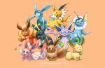  :3 clenched_teeth coke-bottle_glasses eevee espeon fins flaming_eyes flareon forehead_jewel gen_1_pokemon gen_2_pokemon gen_4_pokemon gen_6_pokemon glaceon glasses golden_boden highres jolteon leafeon looking_at_viewer pokemon pokemon_(creature) split_tail sunglasses sylveon teeth umbreon vaporeon wet 