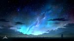  alu.m_(alpcmas) aurora can cigarette city_lights cityscape dark hill night night_sky no_humans original scenery signature sky star_(sky) starry_sky 