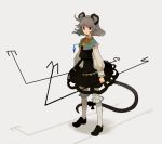  bloomers dress grey_hair iwamoto_james jewelry mouse_ears mouse_tail nazrin pendant red_eyes ribbon short_hair tail tail_ribbon touhou 