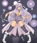  breasts cleavage highres houtengeki knee_boots long_hair patchouli_knowledge solo thigh-highs thighhighs touhou very_long_hair 