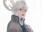  1boy deere_(fire_emblem_if) fire_emblem fire_emblem_if gloves holding holding_staff looking_at_viewer simple_background solo staff violet_eyes white_background white_hair 