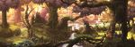  commentary_request forest highres mushroom nagi_itsuki nature no_humans original outdoors river scenery tree water waterfall 