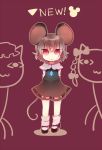  animal_ears bad_id chen chibi glowing jewelry kaenbyou_rin miyako_(xxxbibit) mouse_ears mouse_tail myk nazrin nervous pendant red_eyes short_hair silver_hair simple_background sweatdrop tail touhou 