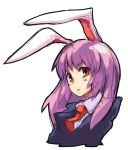  bunny_ears necktie purple_hair rabbit_ears red_eyes reisen_udongein_inaba rumie sketch touhou 