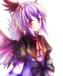  eho_(icbm) head_wings headwings highres horns kaiho multicolored_hair red_eyes tokiko_(touhou) touhou wings 