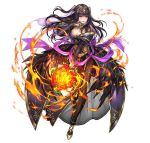  1girl alternate_costume black_hair bouquet breasts cleavage detached_sleeves dress fire_emblem fire_emblem:_kakusei fire_emblem_heroes flower long_hair official_art pantyhose senchat shawl simple_background solo tharja tiara 