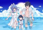 blue_hair fairy_tail family father father_and_son female gray_fullbuster juvia_loxar male mother mother_and_son short_hair spiky_hair 