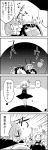  !? /\/\/\ 4koma :d ? antennae black_hair comic commentary_request darkness emphasis_lines eternity_larva eyebrows_visible_through_hair greyscale hair_between_eyes hair_ribbon hat highres himekaidou_hatate is_that_so lamp monochrome open_mouth pom_pom_(clothes) ribbon rumia scarf shaded_face shameimaru_aya short_hair skirt smile sweat tani_takeshi tokin_hat touhou translation_request twintails wriggle_nightbug yukkuri_shiteitte_ne |_| 