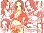  blush boa_hancock expressions happy heart heart_hands long_hair one_piece salome_(one_piece) translation_request yukke 