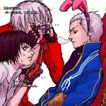  capcom dante devil_may_cry devil_may_cry_3 lady lol prank translation_request vergil 