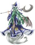  green_hair hat highres mima r0g0b0 staff touhou wings wizard_hat 