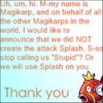  announcement magikarp pokemon splash thank_you 