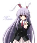  blazer bunny_ears long_hair plue_(coruru) purple_hair rabbit_ears reisen_udongein_inaba touhou 