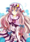  bad_id long_hair patchouli_knowledge purple_eyes purple_hair ribbon solo touhou violet_eyes 