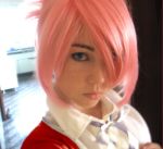  cosplay female photo photoshop pink_hair 