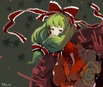  green_hair hair_ribbon hiruma_andon kagiyama_hina ke1rou ribbon touhou 