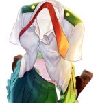  1girl anohenn boku_no_hero_academia breast_pocket hagakure_tooru invisible necktie open_clothes open_shirt panties pink_panties pocket red_neckwear school_uniform short_sleeves simple_background socks solo u.a._school_uniform unbuttoned underwear unzipped white_background 