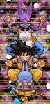  4boys animal bare_arms beerus black_cat black_eyes black_hair blue_pants boots bracelet cat character_request closed_eyes dougi dragon_ball dragon_ball_(object) dragonball_z fingernails full_body grin holding jewelry karin_(dragon_ball) looking_at_viewer multicolored multicolored_background multiple_boys muscle necklace neko_majin_(series) open_mouth outstretched_arms pants serious short_hair smile son_gokuu spiky_hair staff stargeyser tail tama_(dragon_ball) teeth whiskers white_cat wristband 