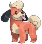  beta_pokemon commentary creature dog english_commentary etherealhaze full_body looking_away looking_to_the_side no_humans pokemon pokemon_(creature) pokemon_gsc_beta pudii standing tongue tongue_out transparent_background 