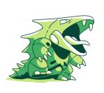  beta_pokemon capsule_monsters claws fangs green looking_away monochrome monster no_humans pokemon pokemon_(creature) pokemon_rgby_beta standing standing_on_one_leg twarda8 unnamed_dinosaur_(pokemon_rgby_beta) 