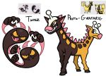  beta_pokemon character_name commentary creature english_commentary gen_2_pokemon ghost girafarig_(beta) highres multiple_sources pokemon pokemon_(creature) pokemon_gsc_beta shenanimation simple_background twins_(pokemon_gs_beta) white_background 