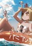  bikini fate/grand_order fate_(series) flat_chest giantess highres ibaraki_douji_(fate/grand_order) innertube jack_the_ripper_(fate/apocrypha) jeanne_d&#039;arc_(fate)_(all) jeanne_d&#039;arc_alter_santa_lily ocean paul_bunyan_(fate/grand_order) saruchitan swimsuit wu_zetian_(fate/grand_order) 