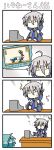  4koma :&lt; =_= ahoge chibi chibi_miku comic dream dreaming hatsune_miku kagamine_len kagamine_rin minami_(colorful_palette) playstation_portable sleeping super_deformed sweatdrop translated video_game vocaloid voyakiloid yowane_haku 