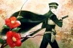  devil_summoner flower gun hat kuzunoha_raidou raidou_kuzunoha_vs_king_abaddon raidou_kuzunoha_vs_the_soulless_army shako_cap sword weapon 