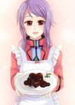  apron chocolate gundam gundam_00 otabe_sakura otabetaste purple_hair red_eyes valentine 