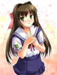  clannad green_eyes long_hair miyai_max school_uniform shima_katsuki trap 