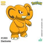  claws creature elephant full_body gen_1_pokemon logo no_humans number pokemon pokemon_(creature) pokemon_rgby_beta red_eyes signature solo standing transparent_background unnamed_elephant_(pokemon_rgby_beta) urbinator17 watermark web_address 