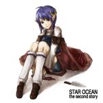  1girl commentary_request loafers loose_socks oyuyamio rena_lanford shoes solo star_ocean star_ocean_till_the_end_of_time 
