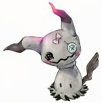  bow commentary creature english_commentary etherealhaze gen_7_pokemon highres looking_at_viewer mimikyu no_humans pink_bow pokemon pokemon_(creature) solo standing transparent_background 