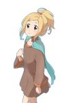  1girl alternate_breast_size blonde_hair cape commentary_request final_fantasy final_fantasy_tactics long_hair simple_background solo takomeshi valmafra_lenande 