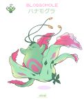  absurdres arms_up bayleef bayleef_(beta) beta_pokemon character_name closed_eyes closed_mouth commentary creature english_commentary hanamogura highres louminosus no_humans pokemon pokemon_(creature) pokemon_gsc_beta simple_background solo tumblr_username white_background 