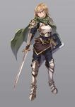  1girl absurdres armor blonde_hair highres knight kumori_(pixiv24446782) original 