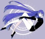 1other androgynous blue_eyes blue_hair elbow_gloves gem_uniform_(houseki_no_kuni) gloves hand_in_hair hime_cut houseki_no_kuni lapis_lazuli_(houseki_no_kuni) long_hair looking_at_viewer necktie smile solo very_long_hair 