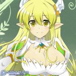  1girl animated animated_gif bouncing_breasts breasts elf elsword grand_archer_(elsword) huge_filesize large_breasts looking_at_viewer pointy_ears rena_(elsword) smile sollyz 
