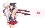  2girls 80mph blush carrying hair_ornament hairclip highres itomi_sayaka multiple_girls princess_carry school_uniform socks toji_no_miko yanase_mai yuri 