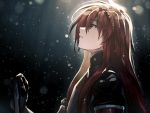  1boy akami_fumio asch gloves green_eyes highres long_hair male_focus profile rain redhead solo surcoat tales_of_(series) tales_of_the_abyss upper_body 