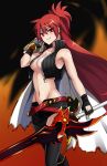  1girl alice360 blazing_heart_(elsword) elesis_(elsword) elsword highres long_hair looking_at_viewer red_eyes redhead smile sword tagme weapon 