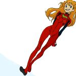  blue_eyes dutch_angle gen grin long_hair lowres neon_genesis_evangelion oekaki orange_hair plugsuit redhead smile solo souryuu_asuka_langley 