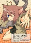 cat_ears circle_cut hands hermmy outstretched_arm outstretched_hand reaching scarf wink 