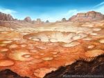  blue_sky clouds commentary_request crater desert highres no_humans outdoors scenery seisen_cerberus sky watermark z.dk 
