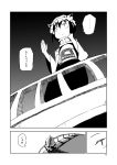  1girl animal_ears cat_ears cat_tail chen chinese_clothes comic earrings greyscale hat jewelry long_sleeves mob_cap monochrome multiple_tails nihimaru page_number short_hair tail touhou translation_request two_tails 