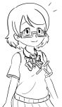  black_and_white cute cutie girl hanayo koizumi koizumi_hanayo lineart love_live! love_live!_school_idol_project school_girl thematthewsmart 